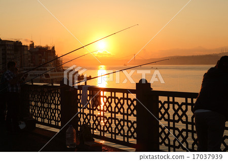 Fishermen On Galata Bridge 17037939