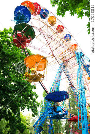 Ferris wheel isolated on white Ferris wheel isolated on white 17038815