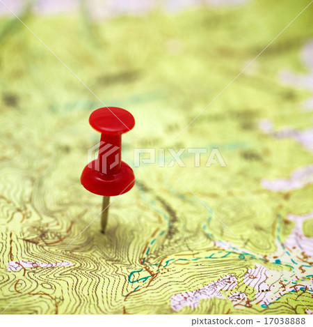 Red point on the map Red point on the map 17038888