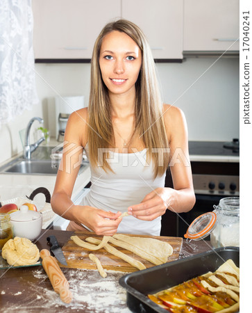 housewife with dough housewife with dough 17040241