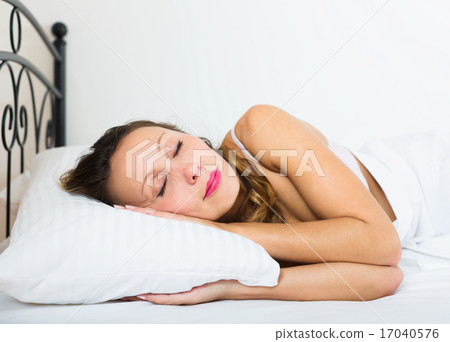 woman sleeping in underwear 17040576