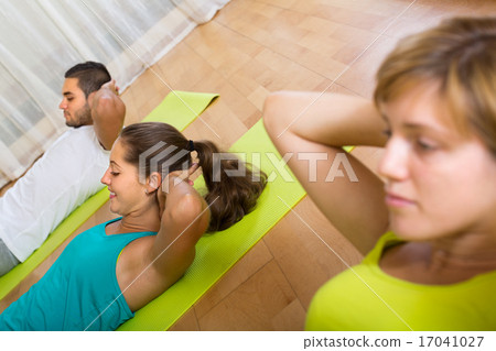 Fitness class in sport club 17041027