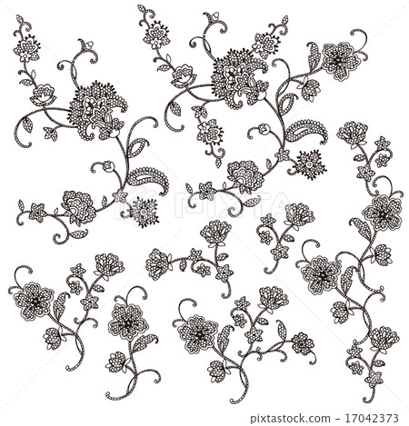 Sesame lace pattern Sesame lace pattern 17042373