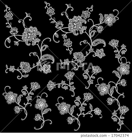 芝麻花邊圖案 芝麻花邊圖案 17042374