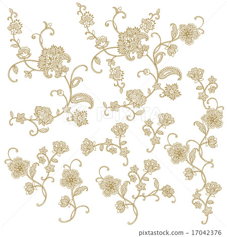 Sesame lace pattern Sesame lace pattern 17042376