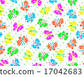 Butterflies multicolored 17042683