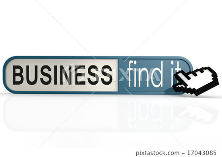 Business word on the blue find it banner 17043085
