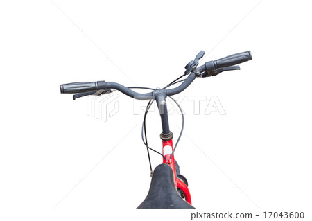 Fornt part of vintage bycicle. View from bikers 17043600