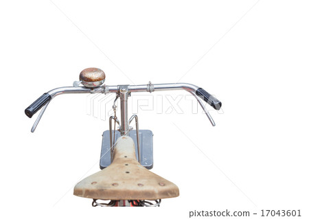 Fornt part of vintage bycicle. View from bikers Fornt part of vintage bycicle. View from bikers 17043601