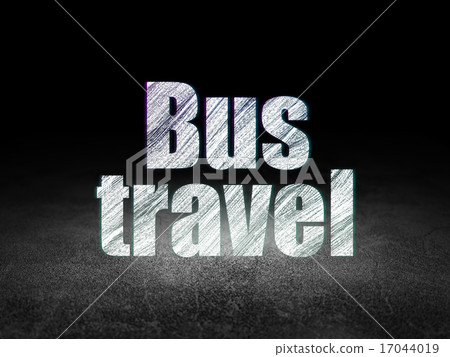 Vacation concept: Bus Travel in grunge dark room 17044019