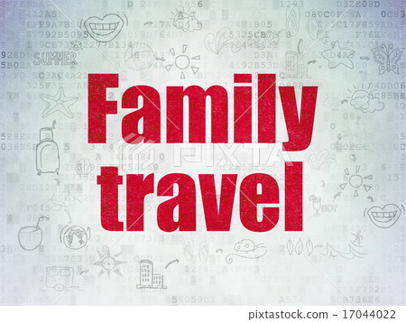 Vacation concept: Family Travel on Digital Paper background Vacation concept: Family Travel on Digital Paper background 17044022