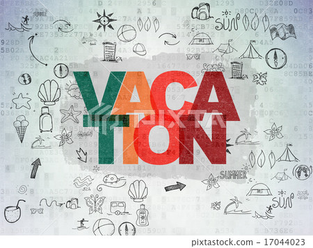 Tourism concept: Vacation on Digital Paper background Tourism concept: Vacation on Digital Paper background 17044023