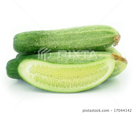 Cucumber and slices isolated  17044142