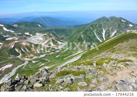 Okudogidake and Muro-do seen from Northern Alps Tateyama 17044216