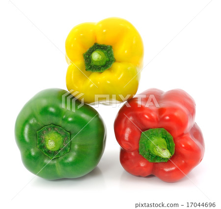 sweet pepper isolated on white background sweet pepper isolated on white background 17044696