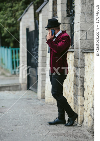 rich man with a beard, thinking about business 17046618