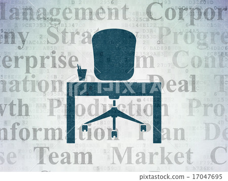 Business concept: Office on Digital Paper background Business concept: Office on Digital Paper background 17047695