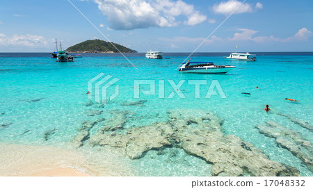 Beautiful beach at Koh Miang in Mu Koh Similan 17048332