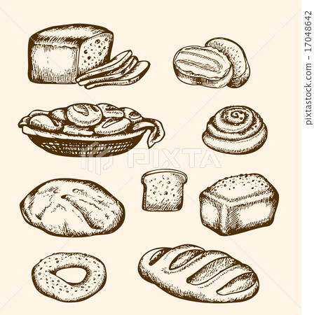 Hand drawn bakery Hand drawn bakery 17048642