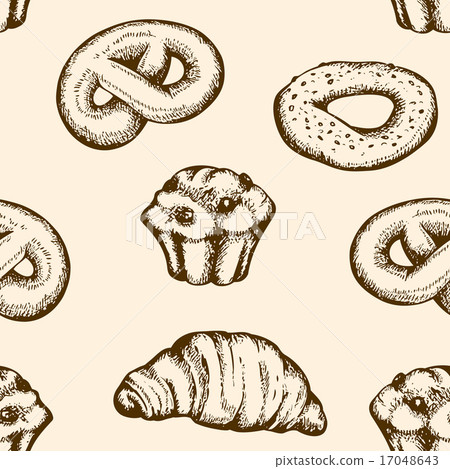 Bakery seamless pattern Bakery seamless pattern 17048643