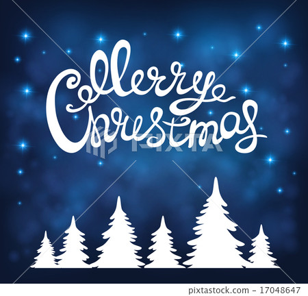 Christmas background with calligraphy 17048647