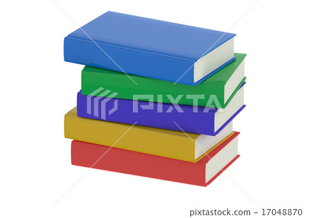 heap of multicolored books 17048870