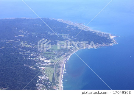 Aerial photograph of Nojimazaki at the southern end of Boso Peninsula, Chiba Prefecture 17049568