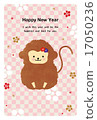 新年卡片例證猴子猴子猴子 17050236