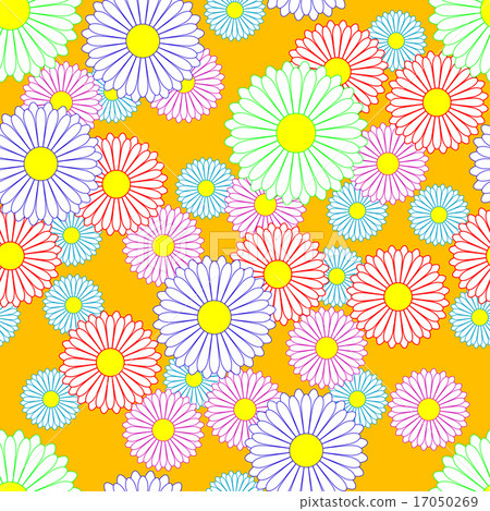 Floral background 1 background orange 17050269