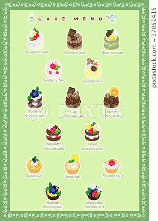 Postcard depicting various cakes 17051415
