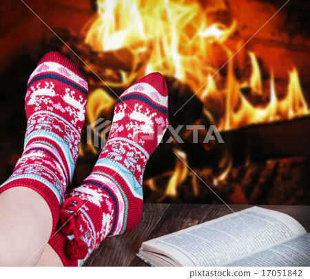 Christmas female legs in socks Christmas female legs in socks 17051842