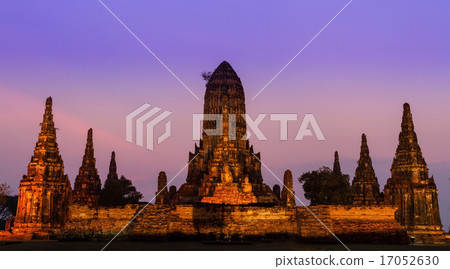 Sunset old Temple wat Chaiwatthanaram Sunset old Temple wat Chaiwatthanaram 17052630