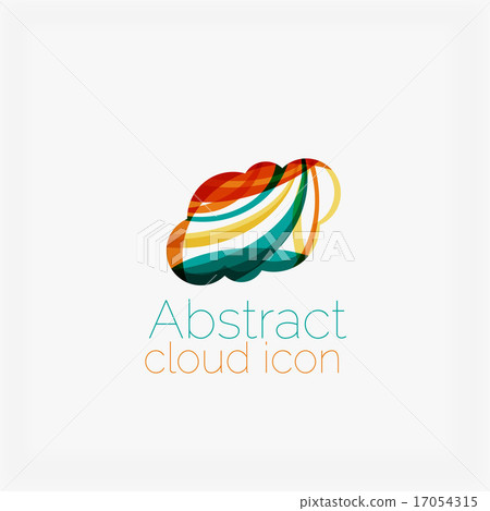 Clean elegant circle shaped abstract geometric logo. Universal for any idea 17054315