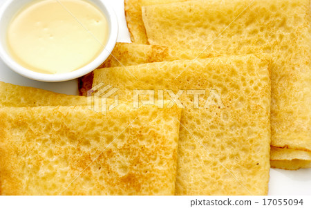 Russian pancakes with sweet milk Russian pancakes with sweet milk 17055094