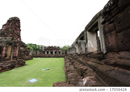 高棉式Pimaji廢墟在泰國 17056426