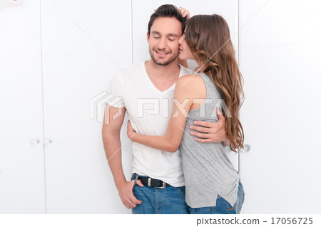 Nice couple kissing Nice couple kissing 17056725