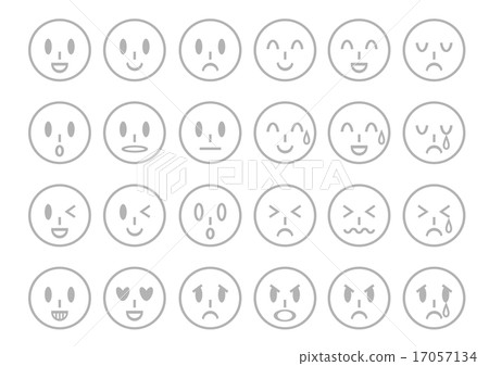 面部表情圖標灰色 17057134