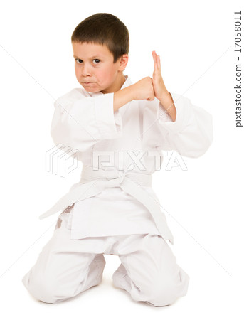 boy in clothing for martial arts 17058011