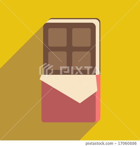Flat with shadow icon and mobile application ice cream cake Flat with shadow icon and mobile application ice cream cake 17060886