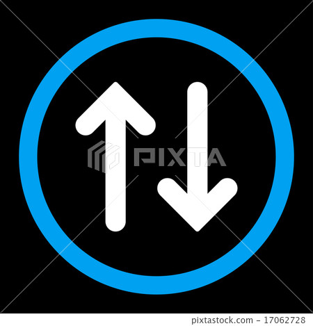Flip flat blue and white colors rounded vector... - Stock Illustration ...