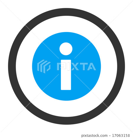 Information flat blue and gray colors rounded vector icon Information flat blue and gray colors rounded vector icon 17063158