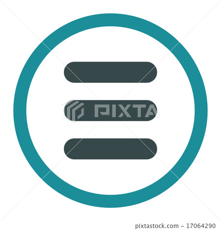 Stack flat soft blue colors rounded vector icon 17064290
