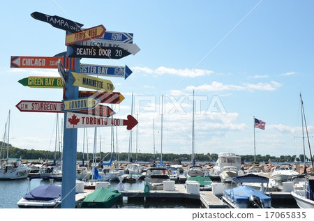 Colorful signs of foreign ports Colorful signs of foreign ports 17065835