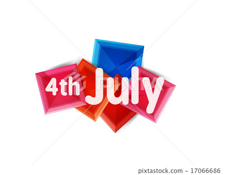 Fourth july geometric banner 17066686