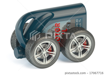 Motor Oil Canister on Wheels 17067716
