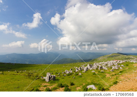 愛媛縣四國喀斯特第五高原的風景 愛媛縣四國喀斯特第五高原的風景 17069568
