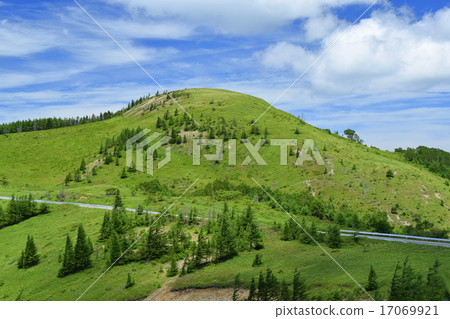 在高原上運行的道路 17069921