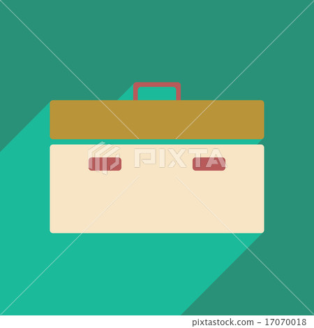 Flat with shadow icon and mobile application... - Stock Illustration ...