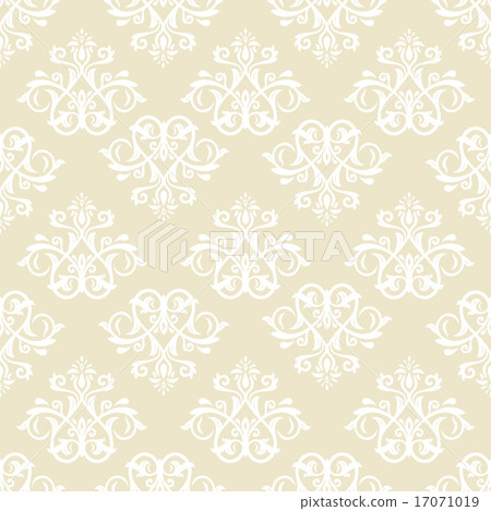 Damask Seamless Vector Pattern - Stock Illustration [17071019] - PIXTA