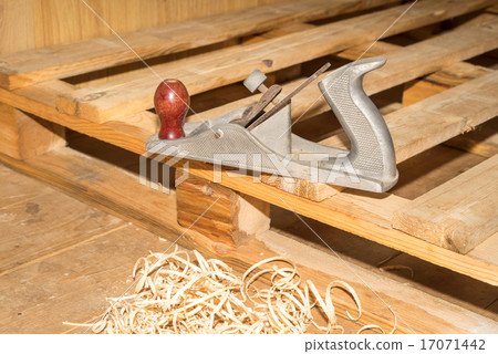 old wooden jointer carpenter tool 17071442